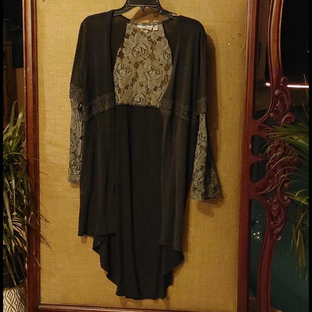 Slate Grey lace shrug